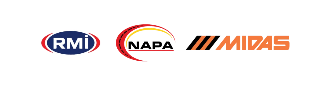 logo RMI, NAPA, MIDAS